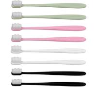 Luxshiny Pack de 8 Brosses à Dents Maternelles Ultra Douces en Plastique, Adaptées aux Femmes Enceintes Nettoyage Langue, Soins Bucco-dentaires Sensibles