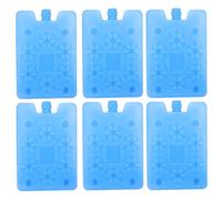 Luxshiny Packs de congélation pour Ventilateur Blocs réfrigérants pour climatiseur 6pcs PE Bleu Portables pour Conservation des Aliments et Transport sous chaîne du Froid