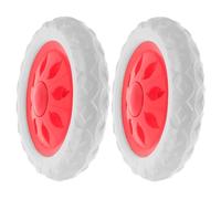 Luxshiny Paire de Roues de Rechange Rouges en Eva pour Chariot de Course, Accessoire Léger et Portable, Roulettes de Remplacement pour Caddie de Courses