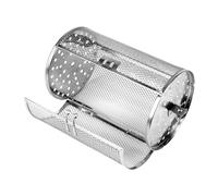 Luxshiny Panier à Barbecue Roulant Acier Inoxydable Cage De Cuisson Antirouille pour Grill Accessoires Pratiques pour Four Électrique