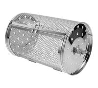 Luxshiny Panier à Griller Rotatif en Acier Inoxydable Compatible Four Électrique pour Cuisson Uniforme des Châtaignes et Graines de Melon Lors de Repas en Extérieur