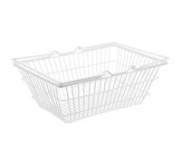 Luxshiny Panier à Provisions Portatif Poignée, Rangement Fer Blanc Léger | Usage Courses Cuisine, pour Bocaux D’épices et Ustensiles, Design Portable, Résistant à L’usure
