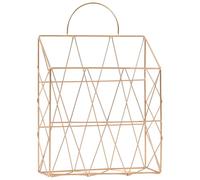 Luxshiny Panier en Fil de Fer Doré Poignées, Bac de Rangement Polyvalent Cuisine et Bureau, Surface Agréable et Structure Fiable pour Usage Quotidien