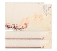 Luxshiny Papier à Lettres Papier à Écrire Lisse Vintage Créatif 80 Feuilles Épaisses pour Écrire et Peindre pour Correspondance et Fournitures D'écriture