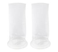 Luxshiny Paquet Filtrants Chaussettes Filtrantes Réutilisables en PP Blanc 200um 2pcs pour Aquarium Élimination des Aliments Non Consommés et Plantes pour Aquarium Tropical et Marin