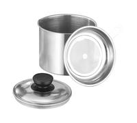 Luxshiny Passoire à Huile en Acier Inoxydable 410 avec Filtre 304 Inox, Pot de Cuisson Grosse Capacité avec Couvercle Étanche, Séparateur de Graisse Cuisine Maison