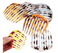 Luxshiny Peignes Latéraux pour Cheveux Fins 8 Pièces en Plastique Laqué pour Coiffures de Soirée et Anniversaires Femmes