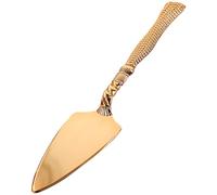 Luxshiny Pelle à Pizza Dorée Multifonction en Acier Inoxydable Poignée Isolante, Spatule à Gâteau Cuisine pour Maison, Restaurant et Pizzeria, Outil de Service pour Pizza et Dessert