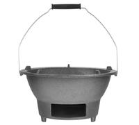 Luxshiny Petit Barbecue en Fonte Taille Grille Intérieure et Poignée Réchaud à Charbon Portable pour Barbecue Extérieur Cuisson Savoureuse Jardin Camping et Sorties Gril Portable en