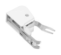 Luxshiny Pied Presseur Machine à Coudre Professionnel en Métal Blanc, Kit de Pied-de-biche à Double Entraînement pour Couture Rapide, pour Réparations et Travaux de Couture