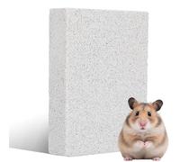 Luxshiny Pierre à Aiguiser pour Petits Animaux 1 Pcs, Tapis de Ponçage en Pierre de Lave Poreuse, Coussinet Naturel pour Griffes et Dents, Accessoire pour Cage Gerbille, Chinchilla, Lapin,