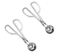 Luxshiny Pince à Boulettes de Viande 2 Pcs en Acier Inoxydable 304 Diamètre 3,5 Cm Outils Pratiques Boulettes Adaptés la Cuisine Maison et Restauration