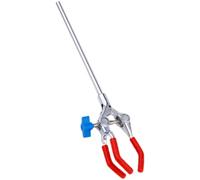 Luxshiny Pince à Flacon à 3 Doigts Réglable en Zinc Allié Électrolytique Grosse Taille, Pince Serrage pour Laboratoire, Support Métallique Résistant la Corrosion, pour Béchers et Tubes