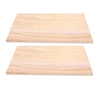 Luxshiny Planche en Bois Massif Rectangulaire Beige 40x20cm 2 Pièces, Options Polyvalentes de Disposition, Accepte la Peinture pour Projets Artistiques et DIY