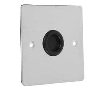 Luxshiny Plaque de prise de courant Métal Cache-Prise Argenté En Acier Inoxydable Pour Prise De Plafond Et Murale Protection Des Prises Inutilisées Lot De 1 8.50 X 8.50 X 0.25 Cm