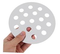 Luxshiny Plaque Ronde pour Barbecue Insert Ventilé pour Cuisson Extérieur Camping et Réunions Familiales Accessoire