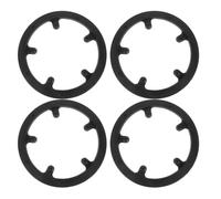 Luxshiny Plastique Protège-Plateau Noir 4 Pièces de Vélo de Montagne | Protection Complète, Étanche, Rayures, Saleté et Usure, Compatibilité, Look Moderne
