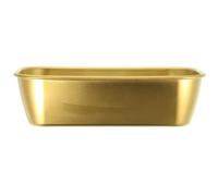 Luxshiny Plat À Lasagne Grille-Pain Profond Four Plateau Pan Rectangulaire Plat De Cuisson Plaque À Rôtir En Métal Pour Four Grillage Cuisson Doré