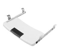Luxshiny Plateau Coulissant pour Clavier en Plastique PP et Acier Inoxydable Support Clavier Pratique et Simple pour Bureau sous Bureau pour Espace de Travail