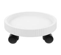 Luxshiny Plateau Roulant pour Plantes à Roulettes, Plastique Blanc, Usage