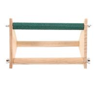 Luxshiny Plateforme de Perchoir pour Perroquets Support de Table pour Perroquet en Bois Design Multifonction Prise Antidérapante pour Entraînement et Jeu Oiseaux Couleur Couleur Aléatoire