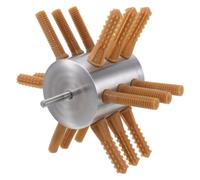 Luxshiny Plumeuse Électrique Portative pour Volailles en Acier Inoxydable Doigts en Caoutchouc, Compatible Poulet et Oie, pour Exploitation Agricole Mobile