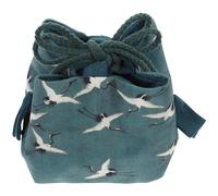 Luxshiny Pochette De Rangement pour Sachet De Thé Et Tasse à Thé 10x10 Cm en Tissu Léger Cordon De Serrage Pratique pour Transport Portable Et Usage Quotidien