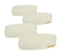 Luxshiny Poids Carrée pour Enrouleurs Pom Stores de Cordon en 4pcs Beige Poignée Confortable pour Stores à Bandes Verticales Résidentiels et Commerciaux