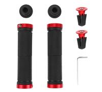 Luxshiny Poignées de Vélo VTT en Abs Rouge Antichoc Design Unique, Grip Confortable et Manchon de Guidon pour Accessoires de Vélo de Montagne