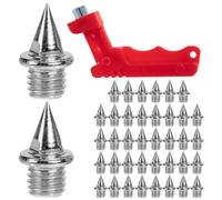 Luxshiny Pointes D'athlétisme en Acier Dur pour Chaussures de Sprint, Forme Conique, Fixation Stable avec extraction, pour Entraînement Scolaire et Terrain