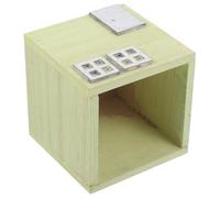 Luxshiny Pot à Fleurs en Bois Jaune Style Rétro Rustique pour Maison