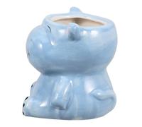 Luxshiny Pot De Fleurs Céramique Hippopotame pour Plantes D'intérieur Pot à Crayons pour Bureau à Domicile Organisateur Mignon
