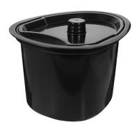 Luxshiny Pot D'urine en Plastique 5l avec Couvercle, Portable et Facile à Transporter, Bassin de Lit Contourné pour Patients et Personnes Âgées