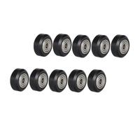 Luxshiny Poulies Plastique à Gorge en V 3d Imprimante 10 Pcs, Roue Ronde Passive Diamètre 25 Mm Épaisseur 11 Mm Alésage 5 Mm, Poulie à Roulements à Billes Résistante à L’usure