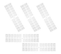 Luxshiny Présentoir à Capsules D'ongles 120pcs en Plastique Rectangle Fond Plat Stable pour Manucure Professionnelle et Affichage Couleur Gel Vernis