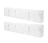 Luxshiny Présentoir Mural Acrylique pour Disques Vinyles et CD Lot de 2 Rangement Transparent pour Collection et Usage Domestique