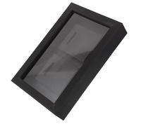Luxshiny Présentoir Porte-médailles en Bois Foncé Multifonctionnel 2 Compartiments, Cadre Moderne et Minimaliste pour Décor Maison, Exposition Organisée de Trophées et Certificats