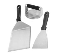 Luxshiny Presse à Hamburger Acier Inoxydable Outil De Cuisine Pour Écraser Steaks Hachés Kit De Spatules Pour Former Hamburgers