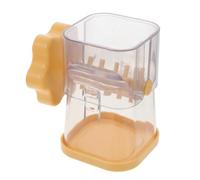 Luxshiny Presse-purée Manuel Jaune Cuisine, Broyeur à Aliments et Casse-noix Compact en Plastique, Hachoir à Cerneaux de Noix et Chocolat Pratique, Outil Léger pour Fruits Secs et Épices,