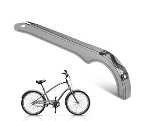 Luxshiny Protège-chaîne de Vélo en Plastique Noir pour VTT et Vélos de Route, Accessoire Solide Anti-Huile et Anti-Graisse, Compatible Chaînes Standard, Protection Pratique pour Usage
