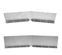 Luxshiny Protège-gouttières en Fer Argenté 2 Pièces pour Maison, Déviateur D'eau de Pluie Fortes Pluies, Protection D'angle de Toit Solide