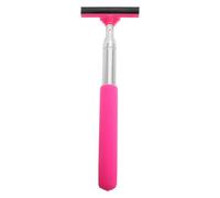 Luxshiny Raclette Télescopique pour Rétroviseur de Voiture Essuie-glace Manuel Ajustable pour Nettoyage de Vitres et Élimination Buée Mini Grattoir Portable Rose pour Entretien Extérieur
