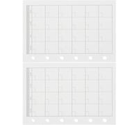 Luxshiny Recharge de Papier pour Cahier Classeur Souple A7 Lot de 2 Sets de Sets 45 Feuilles Blanches en Papier Lisse pour Écrire des Journaux et Usage Bureau