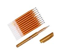 Luxshiny Recharge pour Stylo Gel Pailleté Or 0,7 Mm Expérience D'utilisation Fluide et Installation Facile, Amateurs de Caractères Chinois en Famille ou Entre Amis