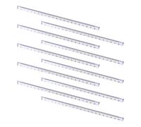 Luxshiny Règle Triangulaire Transparente 20cm en Plastique 10 Pièces Outil de Mesure Rapide et Facile à Transporter, Étudiants Dessin Maison Usine