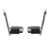 Luxshiny Repose-pieds Pliable et Facile à Transporter pour Fauteuil Roulant de Remplacement en Métal et Abs Paire pour Utilisateurs Troubles Moteurs