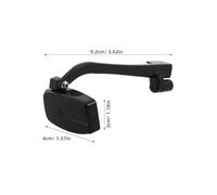 Luxshiny Rétroviseur pour Lunettes de Cyclisme en Abs Noir Fixation Stable, Miroir Arrière Réglable 360° pour Casque et Lunettes, Vélo