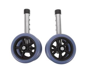 Luxshiny Roues de Mobilité pour Déambulateur en Caoutchouc 1 Paire avec Hauteur Ajustable Accessoires pour Personnes Âgées Utilisation en Bibliothèques