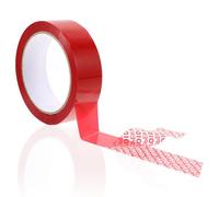 Luxshiny Ruban Adhésif Boîte à Preuves Tamper Evident 3cm X 50m Rouge Pet Ruban Épais pour Usage Logistique et Expédition