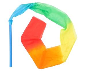 Luxshiny Ruban de Danse Coloré en PVC Imitation Soie pour Gymnastique Rythmique, Vif et Ne Se Décolore Jamais, Facile à Mouvoir Vent, pour Danse Artistique et Activités Ludiques